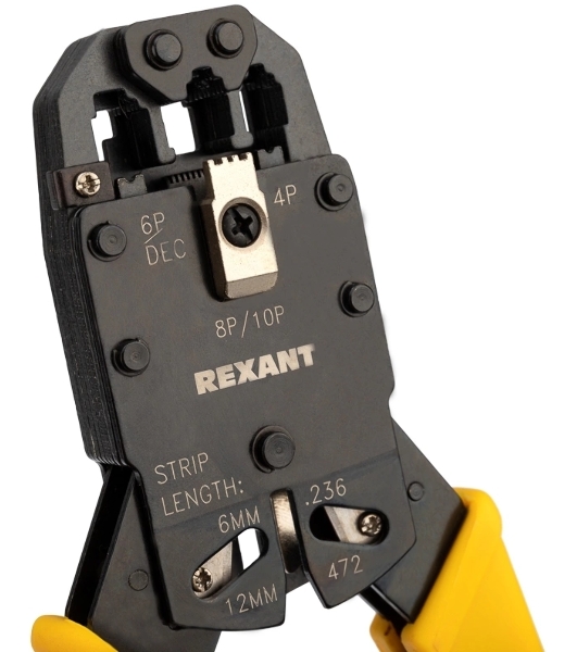 Кримпер Rexant HT-200R для обжима 10P10C, 8P8C, 6P6C, 4P4C
