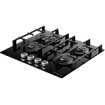 Варочная поверхность Kuppersberg FG 68 B газ, High-Tech, 60 см, автоматический электроподжиг, газ-контроль, форсунки под сжиженый газ, механическое/сенсорное управление, таймер, блокировка панели управления, подсветка панели управления, SABAF конфорки, чугунные решетки, цвет черный, цвет фурнитуры черно-серебристый, фото18
