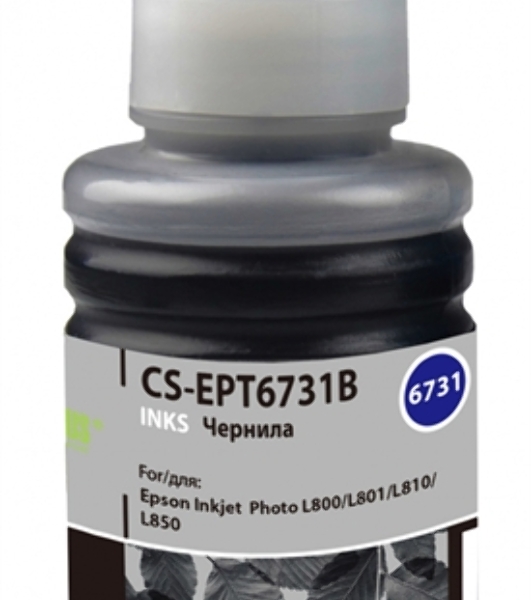 Чернила Cactus CS-EPT6731B черный100мл для Epson L800/L810/L850/L1800