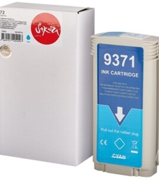 Комплект картриджей Sakura C9372A, C9371A (№72 Magenta/Cyan) для HP, пурпурный/голубой