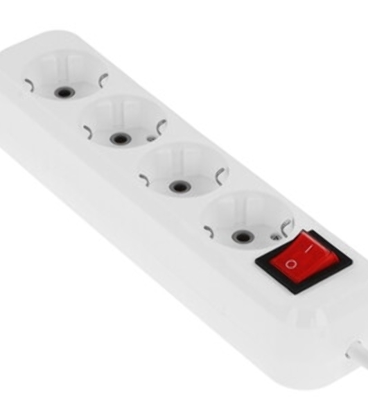 Сетевой фильтр Defender L340, 5 м, белый