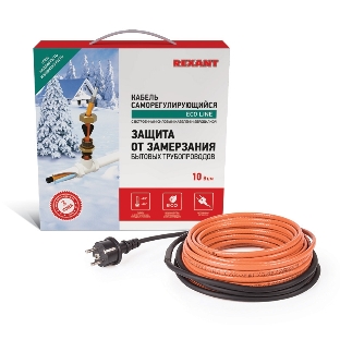 Греющий саморегулирующийся кабель Rexant (в трубу) 10HTM2-CT (20м/200Вт)
