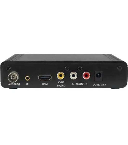 Приставка для цифрового ТВ Cadena CDT-2351SB черный, DVB-T2, DVB-T, HDMI, USB 2.0