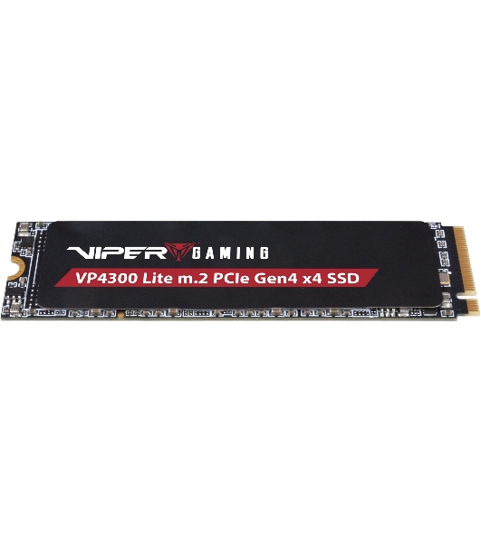 Накопитель SSD Patriot Viper VP4300 Lite, 2Tb, PCIe 4.0 x4, M.2 2280, NVMe, R/W 7400/6400, с радиатором
