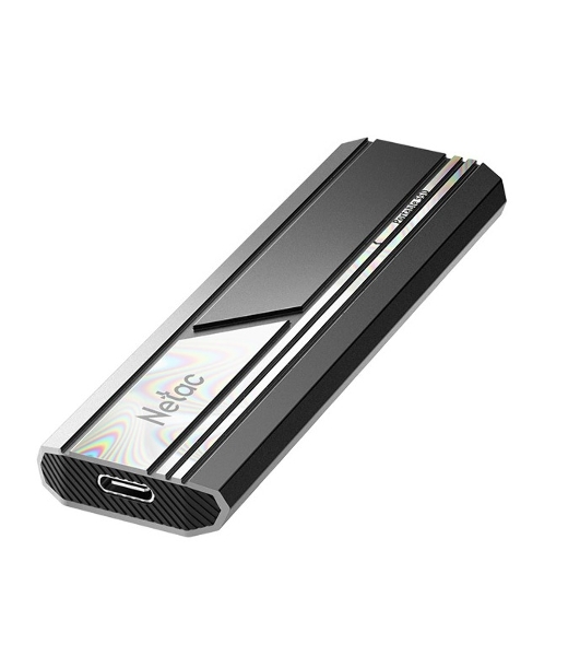 Внешний SSD Netac ZX10, 2TB, USB 3.2 Gen 2 Type-C, R/W 1050/1050, черный