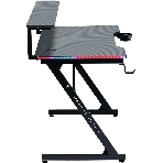 Стол игровой Defender Adamant полка, подвесы, черный, МДФ, RGb, фото4