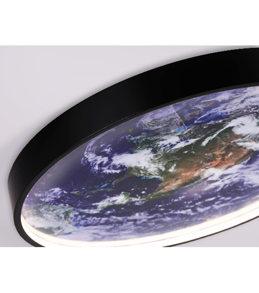 Настенно-потолочный светодиодный светильник Ambrella light FW11132 BK черный 18W LED 3000-6400K D300*38