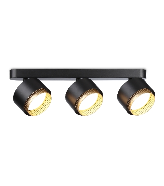 Светильник Ambrella light TN71295/3 BK/GD черный/золото GX53/3 max 12W 400*95*137