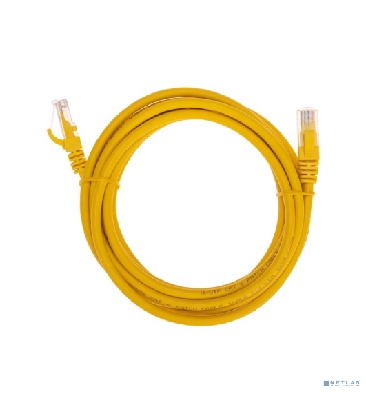 Патч-корд U/UTP Rexant cat.6, RJ45-RJ45, неэкранированный, 26AWG, LSZH, желтый, 3 м