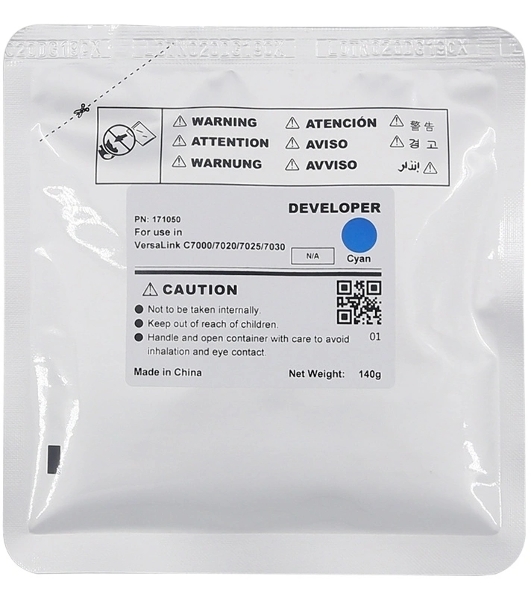 Девелопер CET для Xerox VersaLink C7000/C7020/C7025/7C030 Cyan (140г, 400000 стр.)