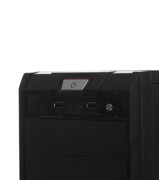 Компьютерный корпус ExeGate EX278399RUS Miditower ExeGate XP-329S Black, ATX, (XP500, Black,120мм), 2хUSB, Audio