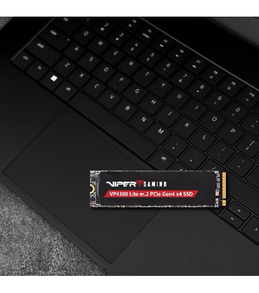 Накопитель SSD Patriot Viper VP4300 Lite, 2Tb, PCIe 4.0 x4, M.2 2280, NVMe, R/W 7400/6400, с радиатором