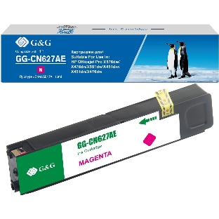 Картридж струйный G&G GG-CN627AE пурпурный (110мл) для HP Officejet Pro X576dw/X476dn/X551dw/X451dw