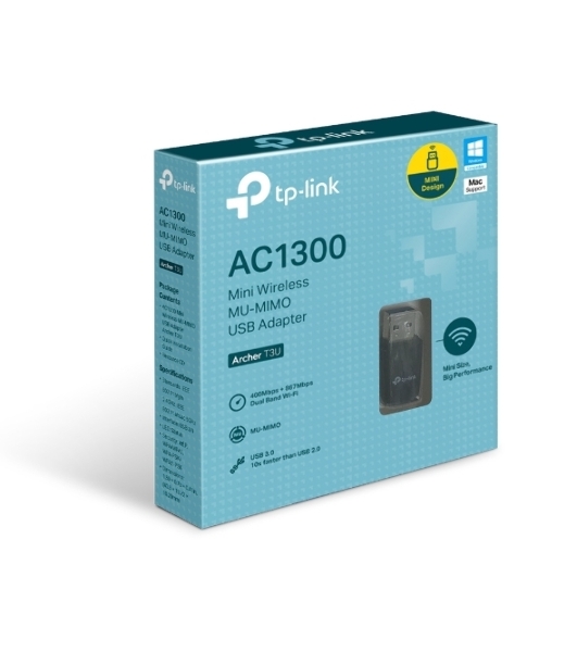 Адаптер TP-Link Archer T3U AC1300 Мини Wi-Fi MU-MIMO USB-адаптер