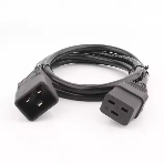 Шнур сетевой Rexant IEC 320 C19 – IEC 320 C20 3x1,5мм², 3м, фото 1