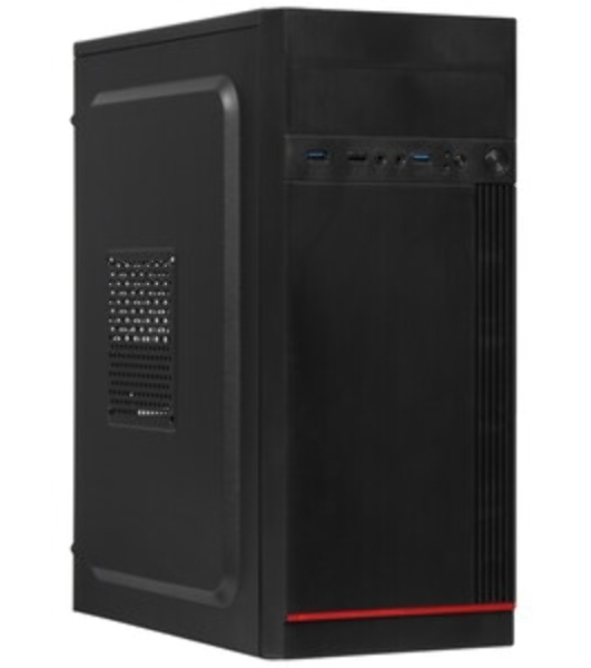 Компьютерный корпус Miditower ExeGate AA-442U2-AA500 (ATX, AA500 8 см, 1*USB+2*USB3.0, аудио, черный)