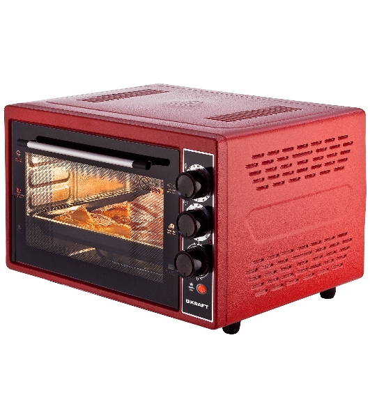 Мини-печь Kraft KF-MO3804KR красный