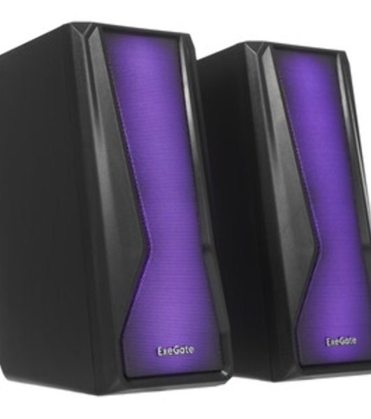 Акустическая система 2.0 ExeGate EX289687RUS Accord 230 (питание USB,Bluetooth, 2х3Вт (6Вт RMS), 60-20000Гц, черный, RGb подсветка)