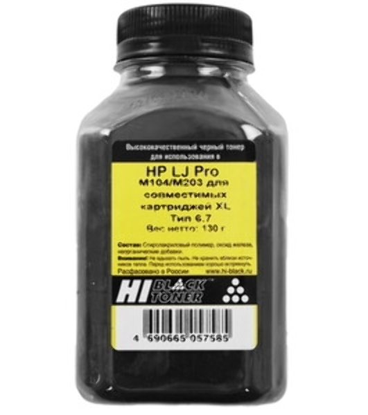 Тонер Hi-Black Универсальный для картриджей Hi-Black CF218/CF230, Тип 6.5, Bk, 65 г, банка