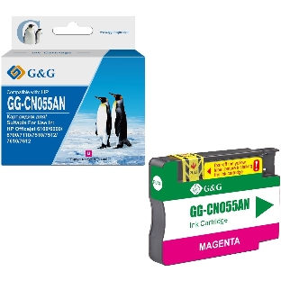 Картридж струйный G&G GG-CN055AN пурпурный (14 мл) для HP Officejet 6100/6600/6700/7110/7510/7610/7612