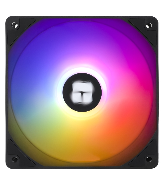 Кулер для корпуса Thermaltight TL-C12C-S (120x120x25мм, 4-pin PWM, ARGB, 66.17CFM, 25.6dBA, 1550RPM, черный)