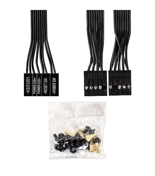 Компьютерный корпус Minitower ExeGate BAA-403-AAA450 (mATX, БП AAA450 с вент. 8см, 2*USB, HD Audio, черный)