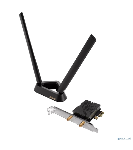 Сетевой адаптер Wi-Fi + Bluetooth Asus PCE-BE92BT BE9400 PCI Express (ант.внеш.несъем.) 2ант.