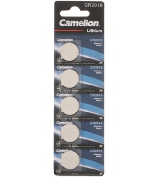 Элемент питания литиевый Camelion CR CR2016 BL-5 (блист.5шт)