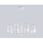 Подвесной светодиодный светильник Ambrella light LH11109/8 WH/FR белый/белый матовый 28W 3000K D720*280, фото5