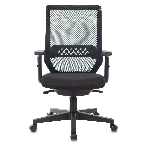 Кресло Бюрократ MC-611N TW-01 38-418 черный, сетка/ткань, 120 кг, механизм качания, фото3