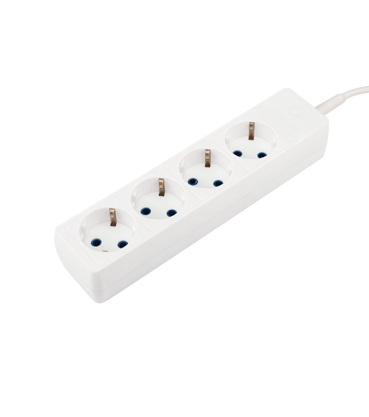 Удлинитель PROconnect 4 гнезда, 3 м, 3х0.75 мм², с/з, белый