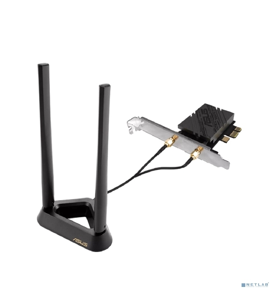 Сетевой адаптер Wi-Fi + Bluetooth Asus PCE-BE92BT BE9400 PCI Express (ант.внеш.несъем.) 2ант.