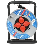 Удлинитель на мет. катушке “Power Cube” IP44 16А 30 м резина 3x1,5 мм2 4 роз. с/з, фото4