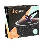 Сотейник Lara LR02-234 серия Orlean 28 см, 4.5 л, мрамор, Bronze, капсульное индукционное дно, крышка, фото8