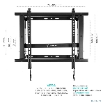 Настенное крепление ONKRON PRO7 Mдля видеостен 40”-70', черный, фото24