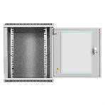 Шкаф телекоммуникационный 10' настенный 9U ExeGate EC-WM-9U.280.G.GREY (10”, 9U, 350x280x420mm (ШхГхВ), передняя дверь закаленное стекло, пыле- и влагозащита IP23, светло-серый RAL 7035), фото8