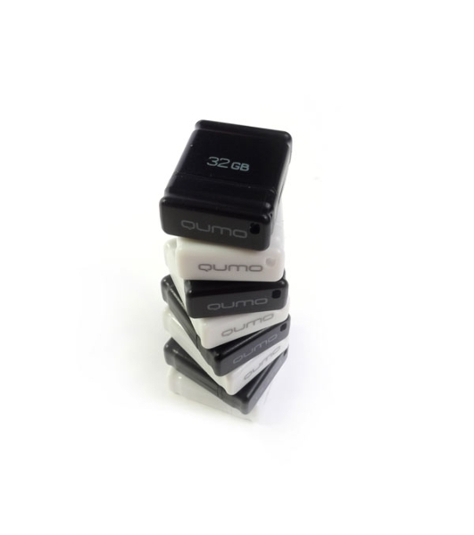 Флешка USB 2.0 QUMO 8Gb, NANO QM8GUD-NANO-W белый