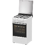 Плита газовая Darina 1B1 GM 441 018 W белый/черный, конфорок 4 шт, духовка 50 л, 50 см x 85 см x 51 см, фото2