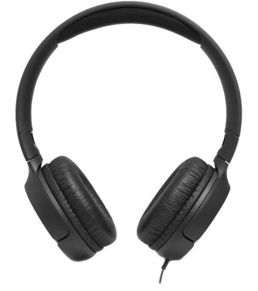 Проводные наушники JBL Tune 500 черный, накладные, Jack 3.5 мм, складная конструкция
