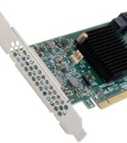 RAID-контроллер Broadcom LSI MegaRAID SAS 9341-4i SGL (LSI00419/05-26105-00(H) PCIe 3.0 x8 LP, SAS/SATA 12G, RAID 0,1,5,10,50, 4port(1хint SFF8643), 3008ROC, 5,