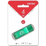 Флешка USB Smartbuy Glossy series Green (SB4 GbGS-G), 4Gb, USB 2.0, R/W 25/15, зеленый, фото2