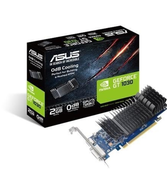 Видеокарта ASUS NVIDIA GT1030-SL-2G-BRK GT 1030 2048Mb 64 GDDR5 1228/6008 DVIx1 HDMIx1 HDCP Ret low profile