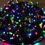 Гирлянда Neon-night 'Твинкл Лайт' 20 м, черный каучук, 240 диодов, цвет мультиколор, фото 1