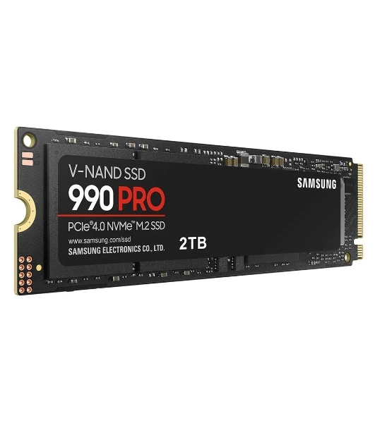 Накопитель SSD Samsung 990 PRO, 2000Gb, PCIe 4.0 x4, M.2 2280, NVMe, R/W 7450/6900, с радиатором