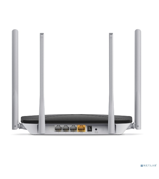 Беспроводный маршрутизатор Mercusys AC12, Dual Band, (867Мбит/с на 5 ГГц + 300Мбит/с на 2,4 ГГц)4 порта 100 Мбит/с, 4 фиксированных антенны