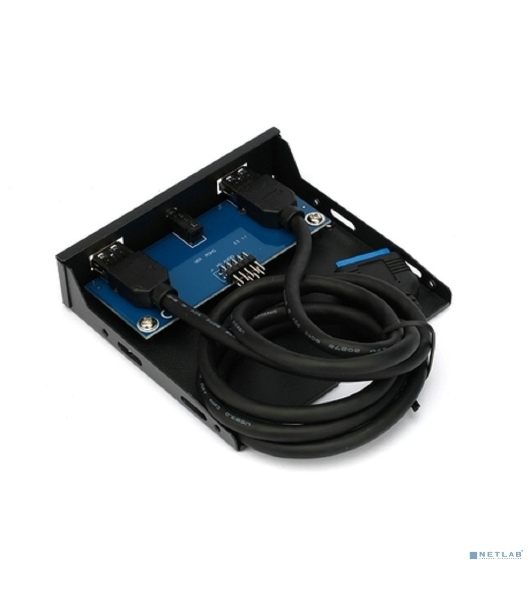 Планка на переднюю панель Gembird FP3.5-USB3-2A-HDA, USB, 2xUSB-A 3.0 + 1xJack 3.5мм, 3.5'