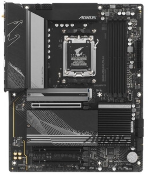 Материнская плата GIGABYTE B650 AORUS ELITE AX V2, AM5, AMD B650, 4xDDR5, 4xSATA, 3xM.2, 1xPCI-E 4.0 x16, 1xHDMI, 1xDP, 1xUSB-C 3.2 Gen 2, 5xUSB-A 3.2 Gen 1, 2xUSB-A 3.2 Gen 2, 4xUSB-A 2.0, 1x 2.5Gb LAN, 3x3.5 мм, 7.1, ATX