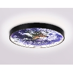 Настенно-потолочный светодиодный светильник Ambrella light FW11132 BK черный 18W LED 3000-6400K D300*38, фото8