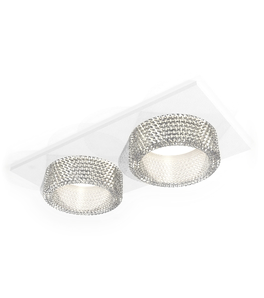 Комплект встраиваемого светильника Ambrella light XC6525040 SWH/CL белый песок/прозрачный MR16 GU5.3 (C6525, N6150)