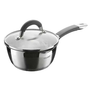 Ковш Rondell RDS-027 Flaммe 1,0 л Rondell RDS-027 с/кр 14 см 1,0 л Flaммe. Диаметр: 14 см. Объем: 1.0 л. Высококачественная пищевая сталь 18/10. Толщина стенок 0.6 мм. Тройное вштампованное, а затем вплавленное дно 5.0 мм. Комбинированная (зеркальная + матированная) обработка внешней поверхности. Отметки литража на внутренней поверхности посуды. Эргономичные крышка из термостойкого стекла со специальным ободком для удобного слива жидкости (2 диаметра отверстий). Ненагревающиеся ручки из нержавеющей стали с вставками из силикона. Надежное клепочное крепление. Плавный переход от дна к стенкам. Подарочная упаковка с ручкой. Буклет с рецептами. Подходит для всех видов плит и посудомоечной машины.